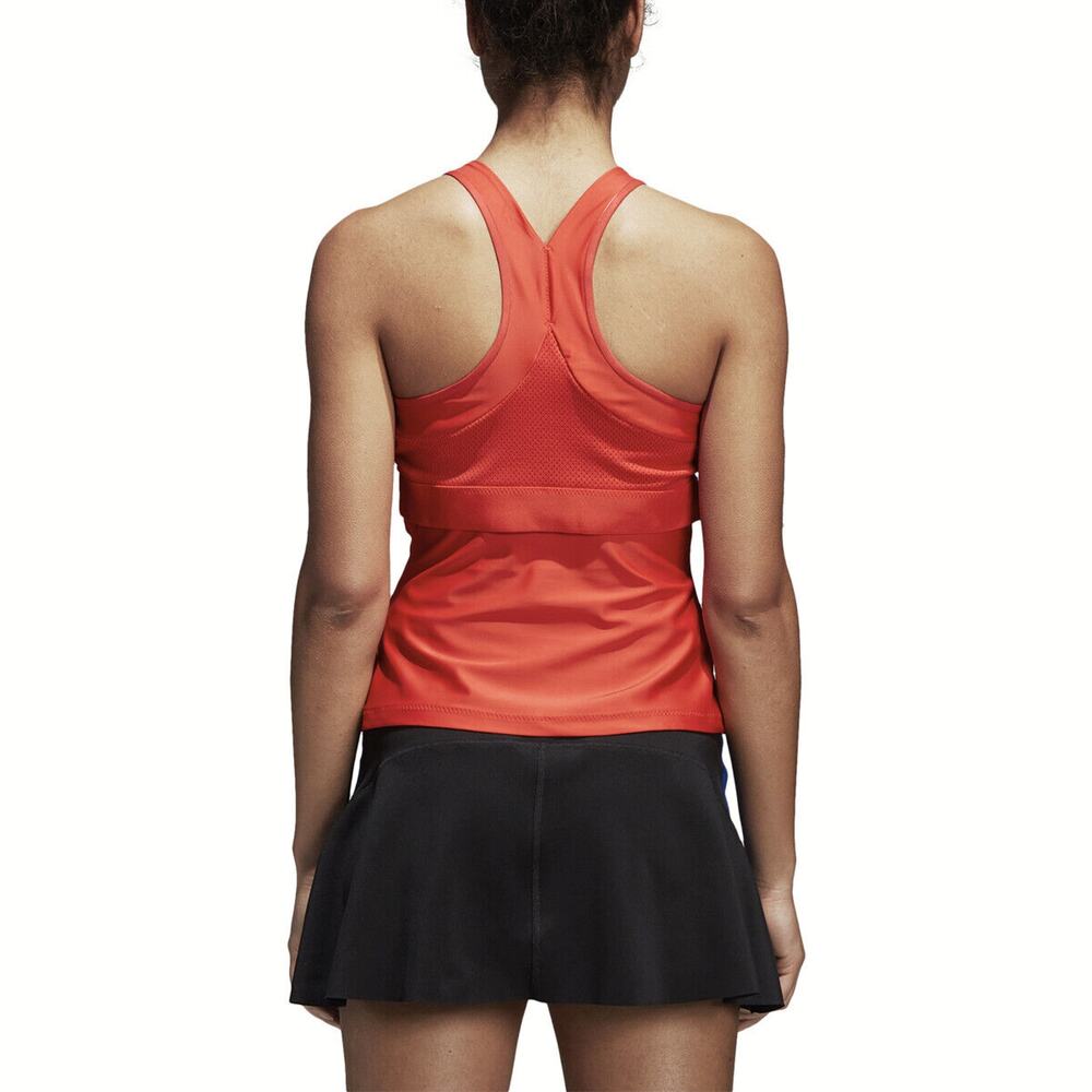 NWT Adidas x Stella McCartney Barricade Tennis Tank Dark Callistos Red Sz Medium - Picture 5 of 13
